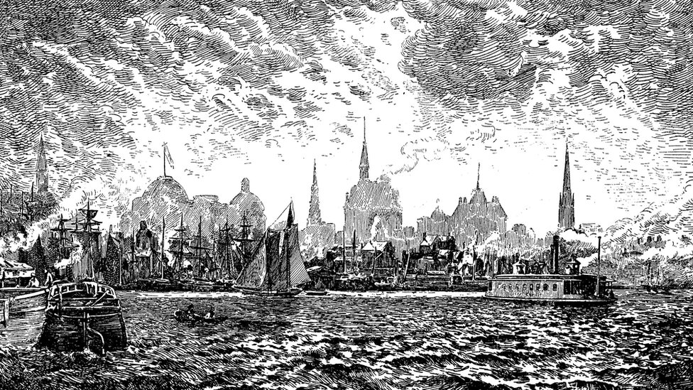 Millones y más millones de limones sicilianos llegaban a la Bahía de Nueva York anualmente en el siglo XIX. Bahía de Nueva York.