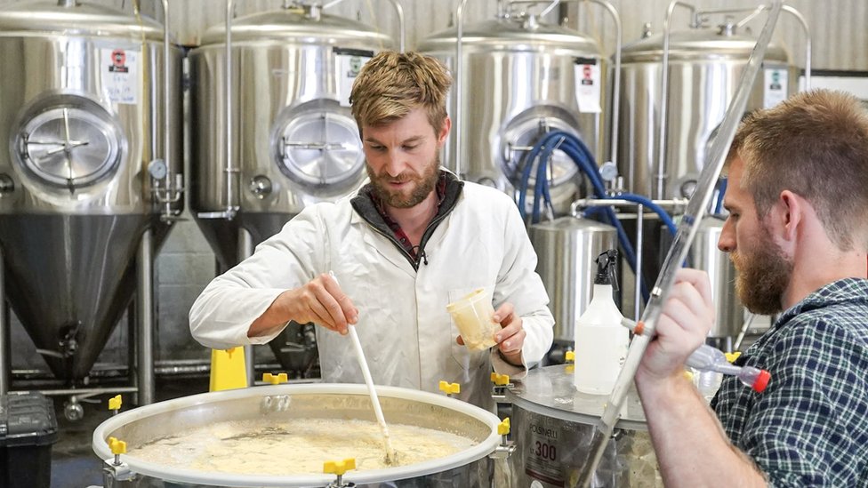Kit and Matt run a meadery in Chepstow in south Wales