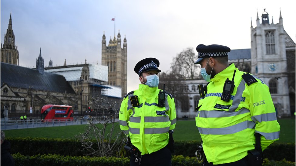 Police officers in Westminster