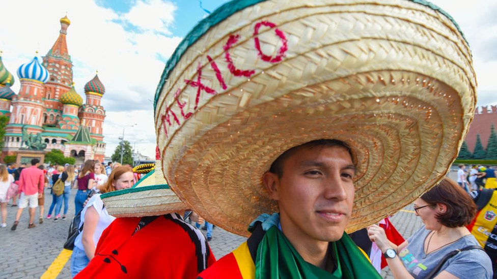   Mexican fan in Russia 