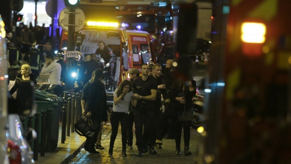 Paris shootings and explosions: In pictures - BBC News