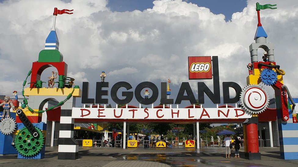 Image shows Legoland Germany entrance