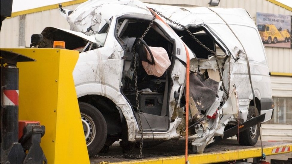 France Minibus Crash In Allier Kills 12 From Portugal Bbc News 