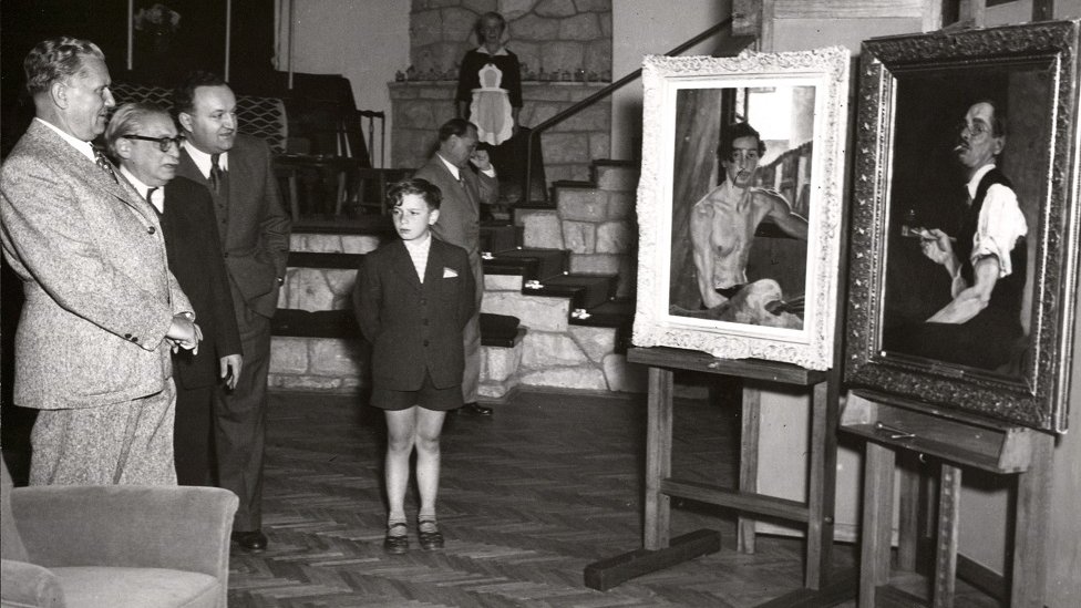 Mošina samostalna izložba 1952.