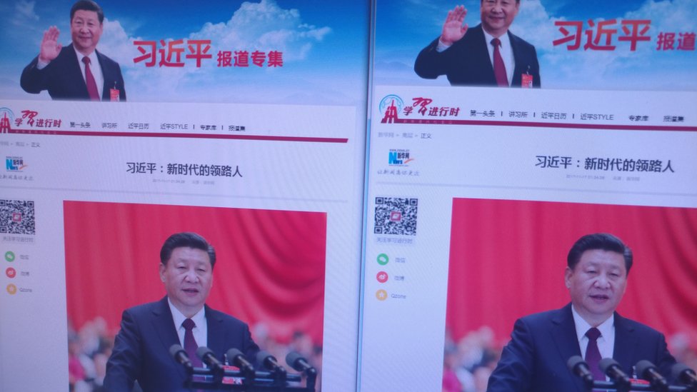 中國官媒新華社星期五（11月18日）發表一萬多字長文，稱中共中央總書記習近平是"新時代的領路人"