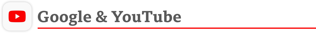 Логотип Google и YouTube