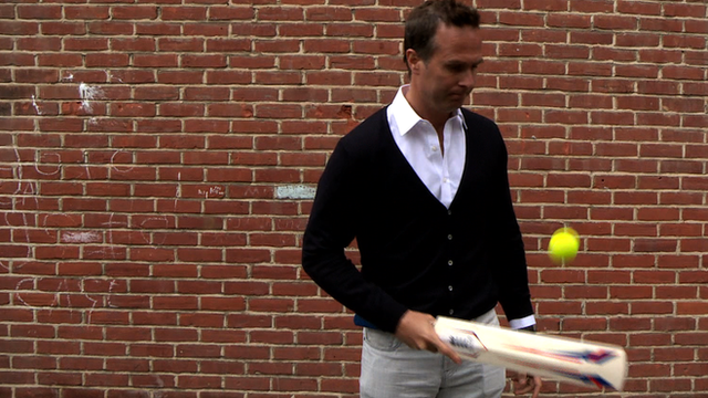 Michael Vaughan takes on the Edge of Glory challenge
