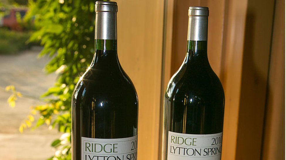 Una de las especialidades de Ridge es el zinfandel. Vinos Ridge