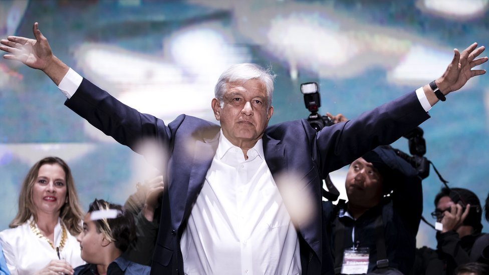 András Manuel López Obrador, presidente electo de México