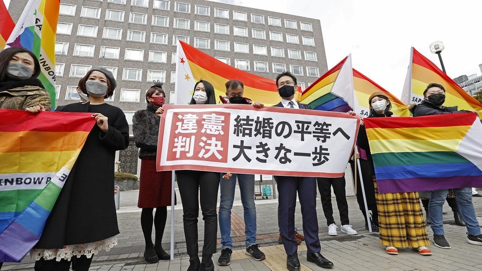 Japan Mom Rape Xnxx - Japan court finds same-sex marriage ban unconstitutional - BBC News