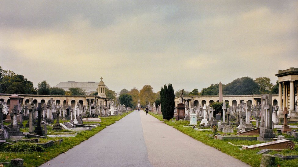 Вид на кладбище Бромптон