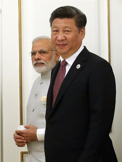 Xi y Modi en 2016.