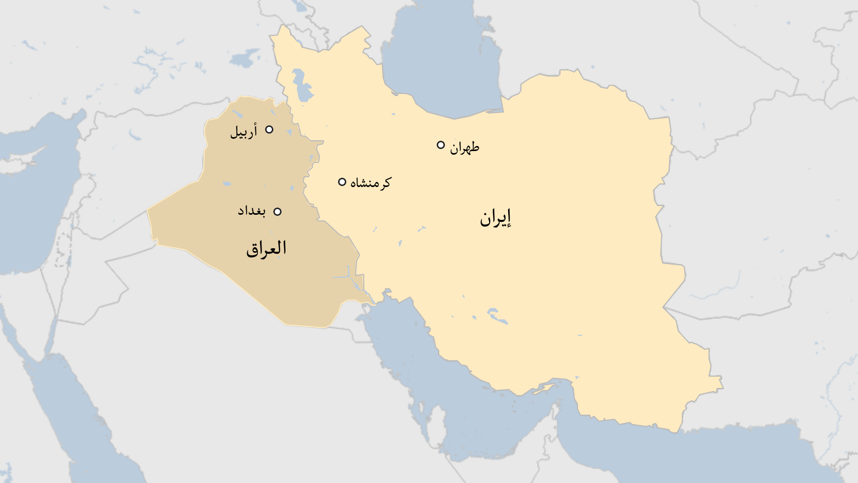خريطة للمنطقة