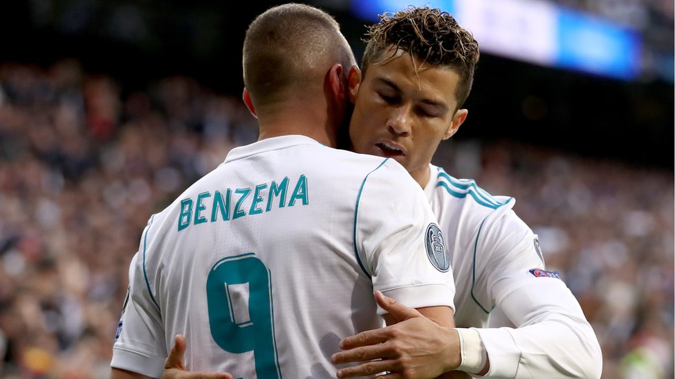 Karim Benzema y Cristiano Ronaldo