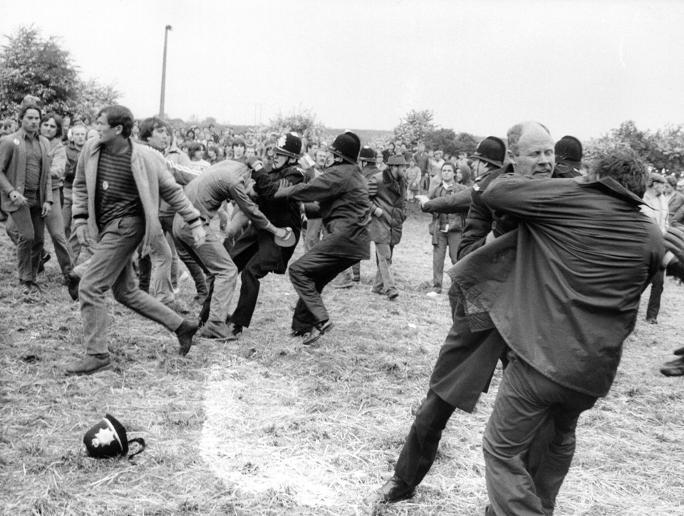 Битвы между полицией и шахтерами, Оргрев 1984