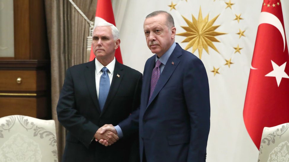 Cumhurbaşkanı Erdoğan ve ABD Başkan Yardımcısı Mike Pence
