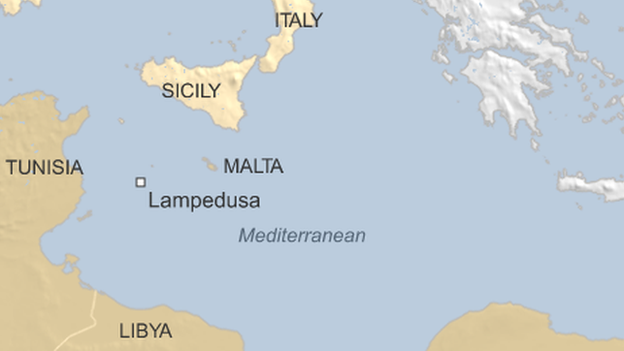 Карта Лампедузы