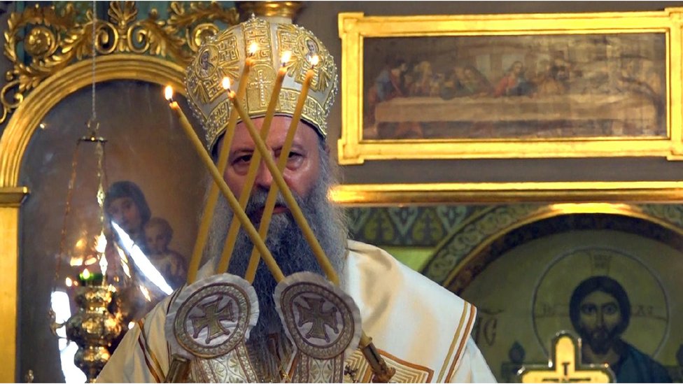 Patrijarh Porfirije služio je liturgiju u Vaznesenjskoj crkvi na Spasovdan