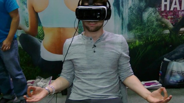 Meditating in virtual reality