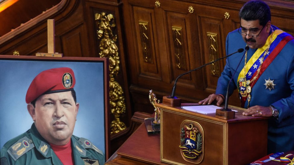 Nicolás Maduro en una imagen de archivo de 2021.