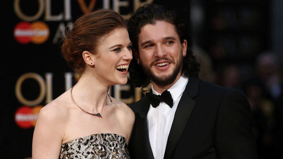 Los actores hicieron pública su relación el año pasado. Kit Harington y Rose Leslie.