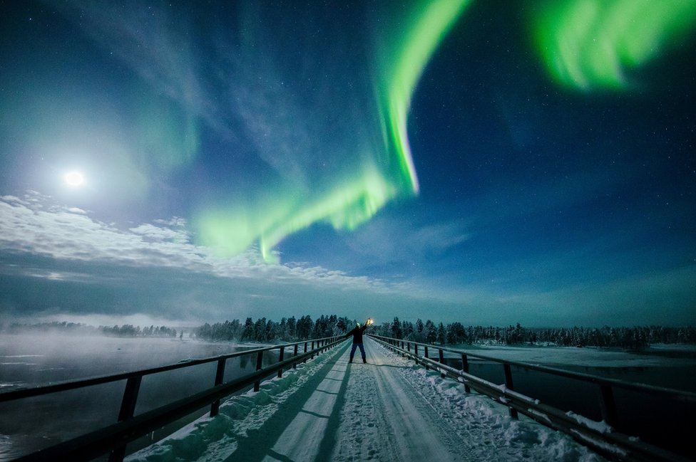 Polarna svetlost u Finskoj 14. februara