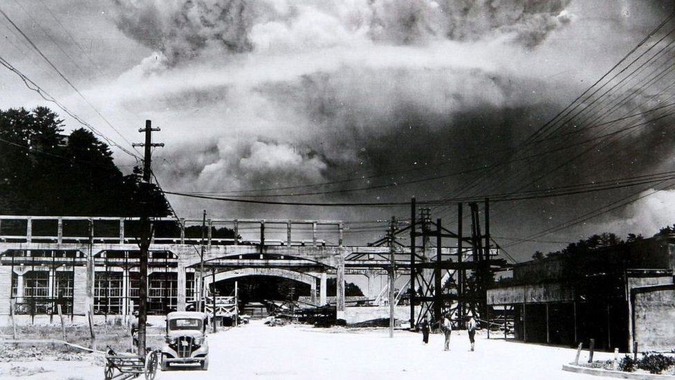 Foto de la explosión de la bomba atómica en Nagasaki, el 9 de agosto de 1945.