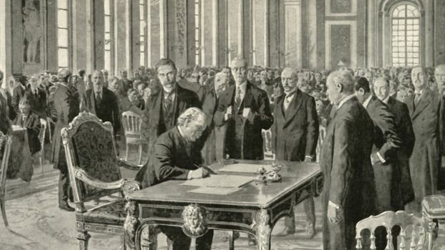 توقيع معاهدة فرساي