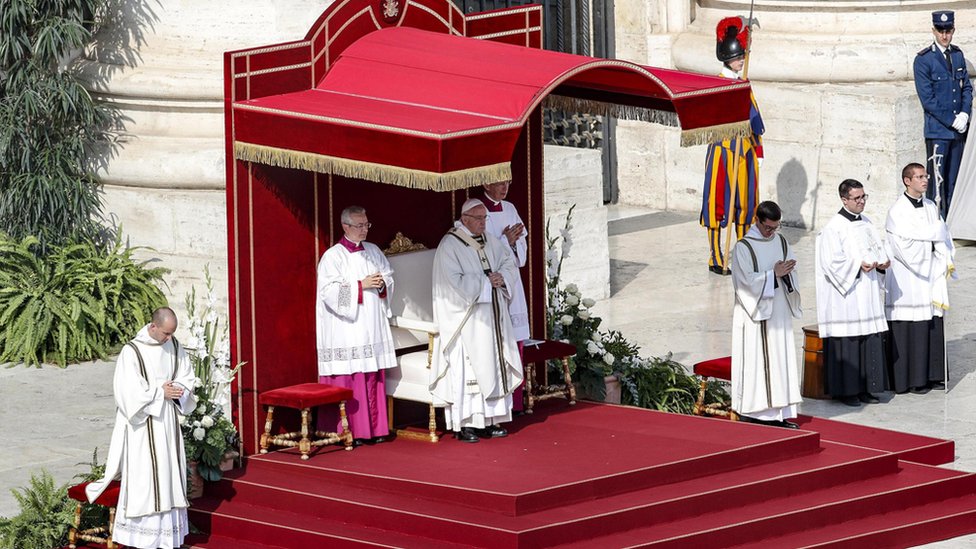 Ceremonia ofrecida por el papa Francisco