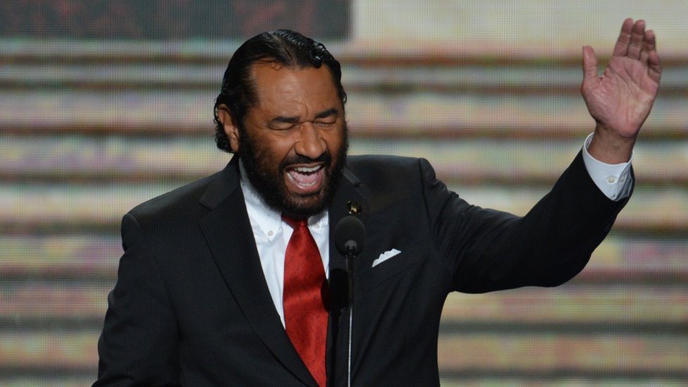 El congresista demócrata Al Green fue uno de los que pidió el juicio político a Trump por "obstrucción a la justicia". congresista demócrata Al Green