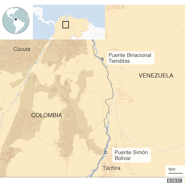 Mapa Colombia Venezuela