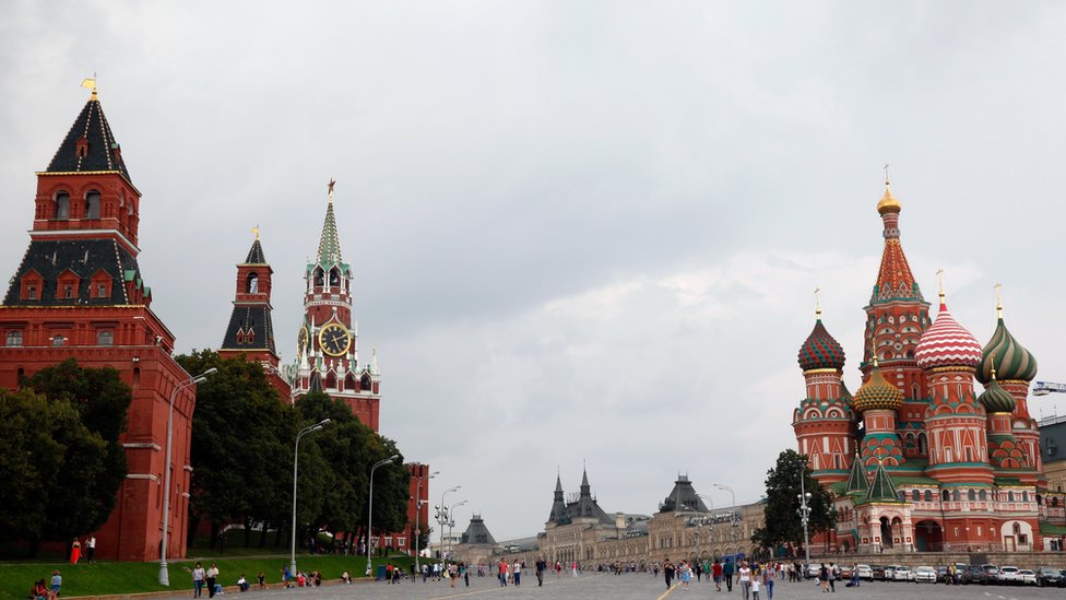 Общий вид Красной площади 6 августа 2013 г. в Москве, Россия