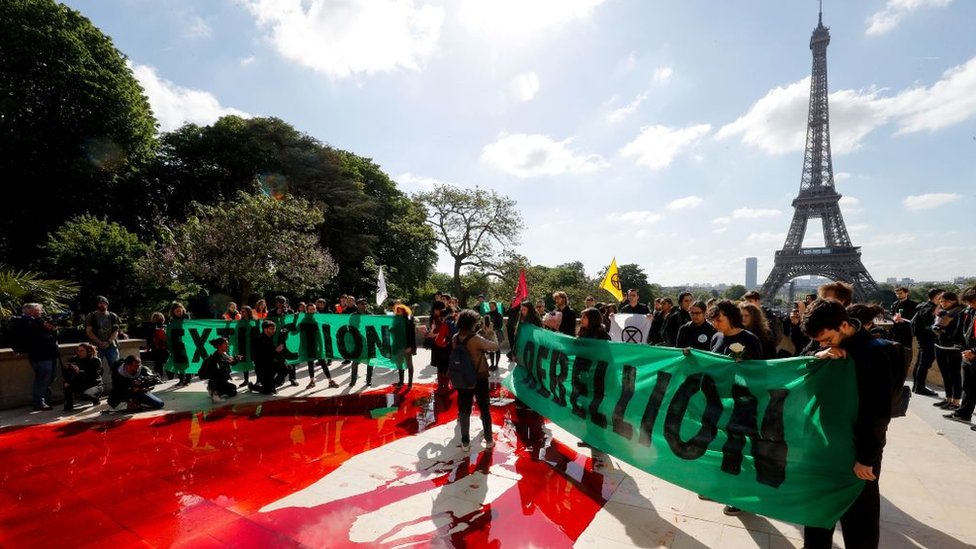 Protesta ambiental en París