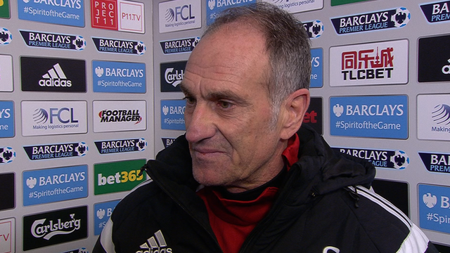 Swansea head coach Francesco Guidolin