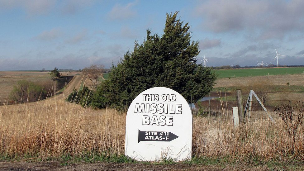 Antiguo depósito de misiles nucleares en Kansas.