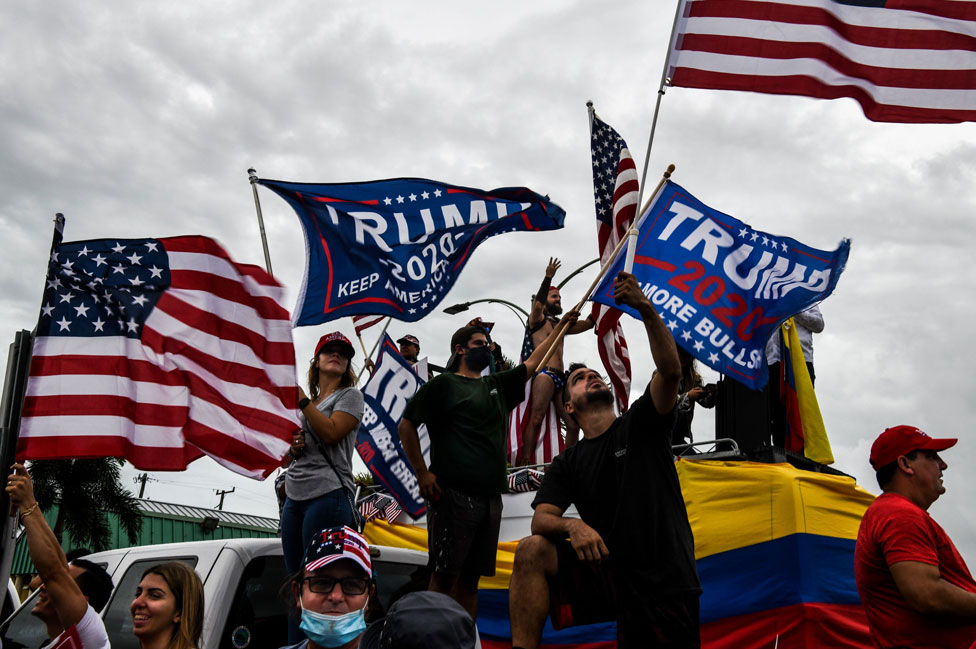 Trump supporters in Miami