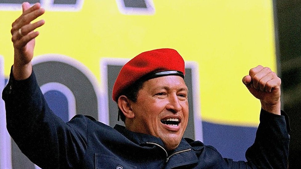 Hugo Chávez.