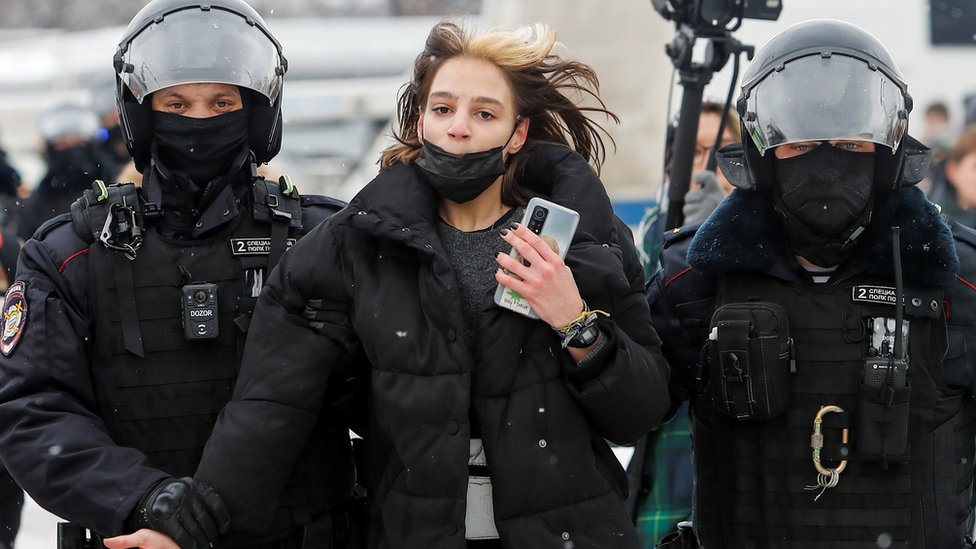 woman detained in moscow