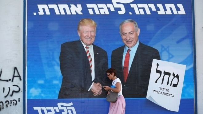 Benjamin Netanyahu menjadikan hubungannya dengan Donald Trump sebagai inti kampanyenya.