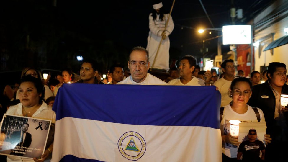 Protesta de Semana Santa en Nicaragua