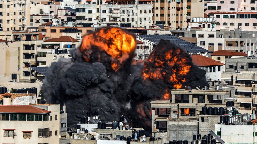 Bombardeo sobre Gaza