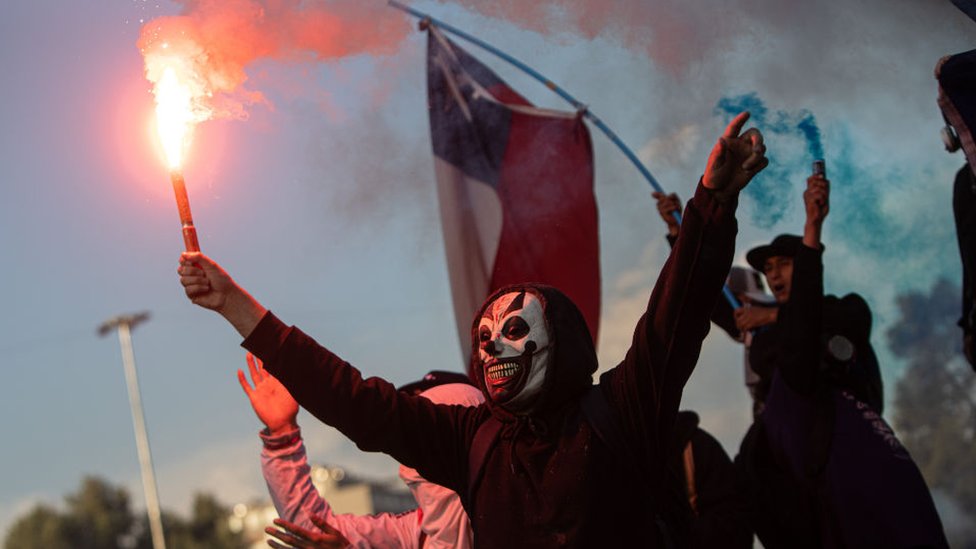 Protestas en Santiago de Chile