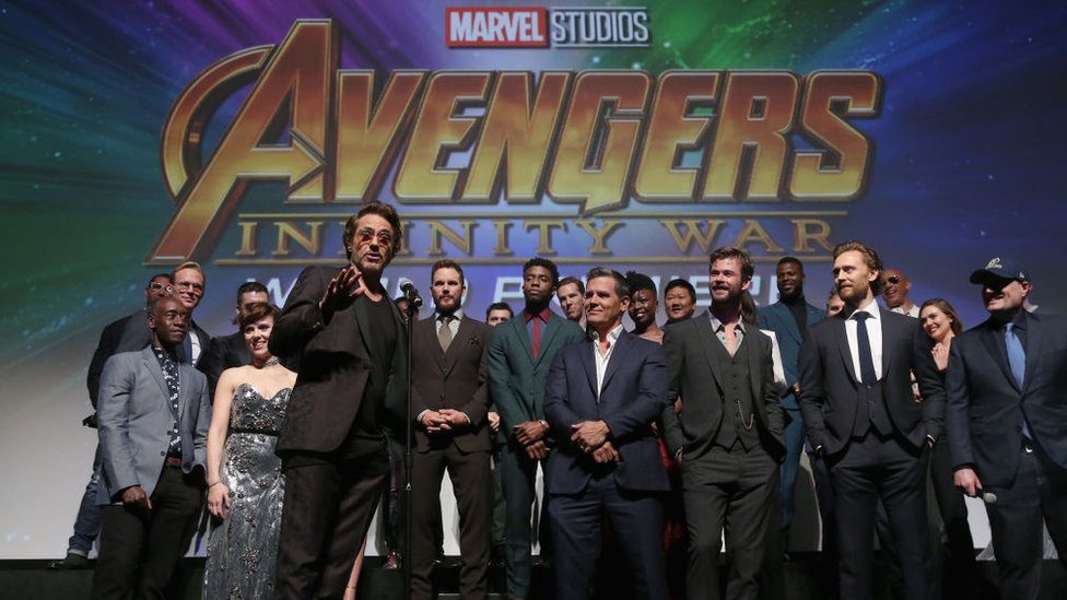 The cast of Avengers Infinity War