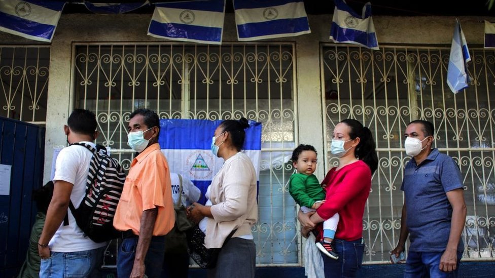 Votantes en Nicaragua