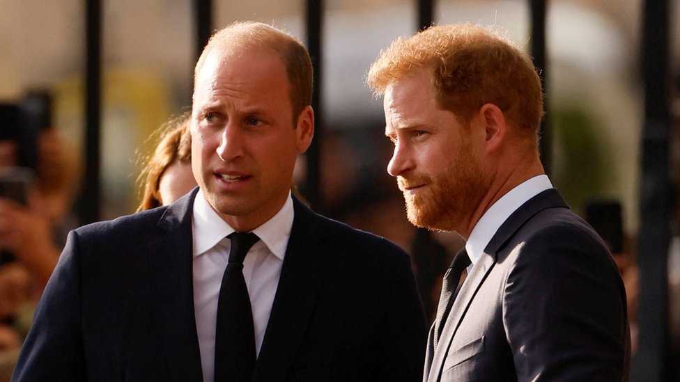 William and Harry to walk behind Queen's coffin to Westminster Hall