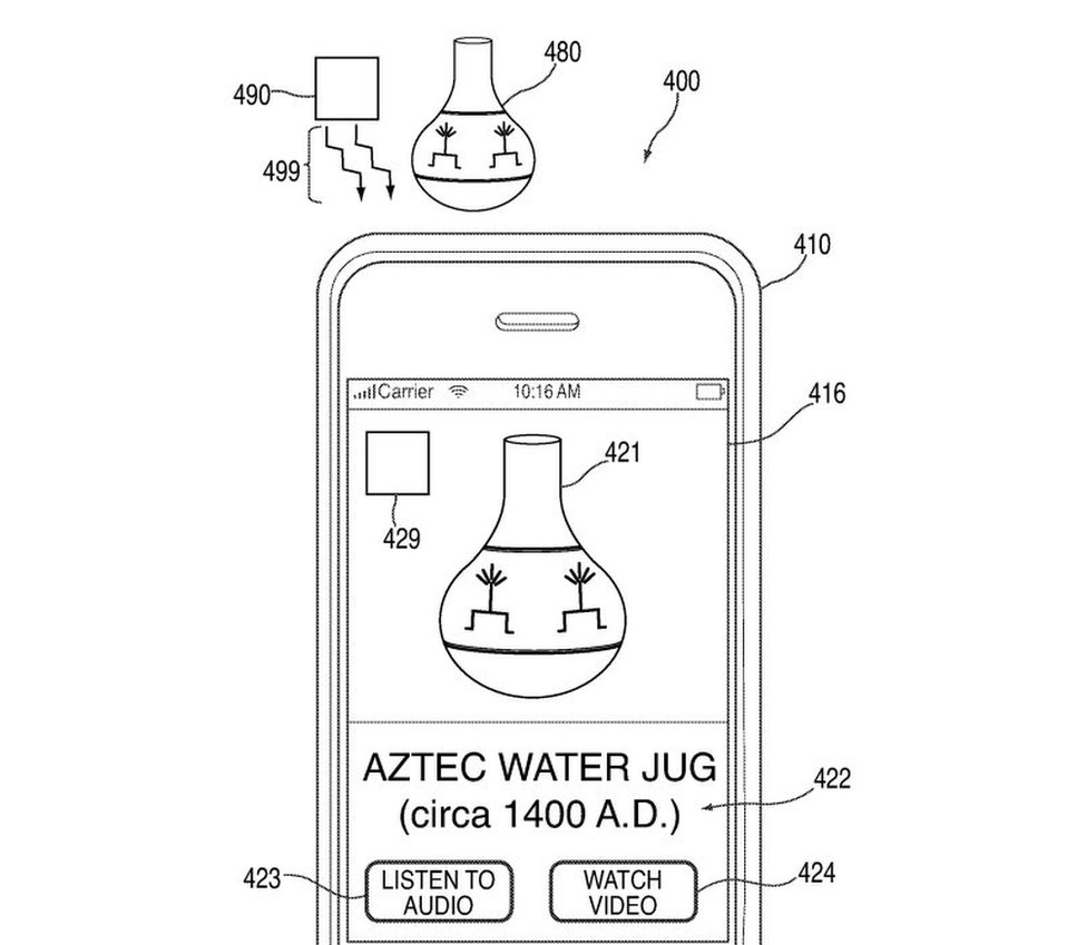 Кувшин для воды Aztec на экране смартфона