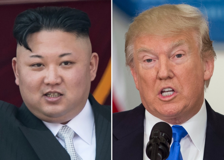 Para Trump, negociar con Kim no es solución. Trump y Kim Jong-un