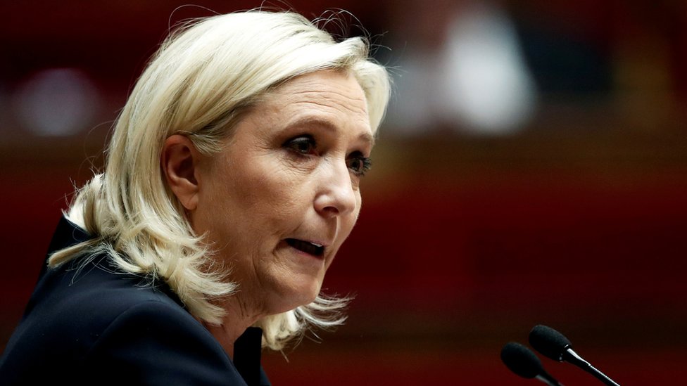 French far-right leader Marine Le Pen proposes headscarf ban