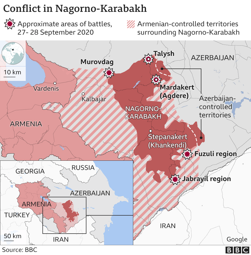 Armenia-Azerbaijan conflict: Russia offers to host Nagorno-Karabakh ...