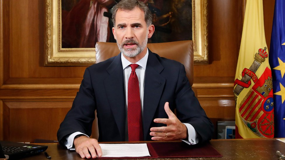 Por qué el discurso del rey Felipe VI sobre el referéndum por la independencia de Cataluña muestra la gravedad de la crisis que vive España - BBC News Mundo